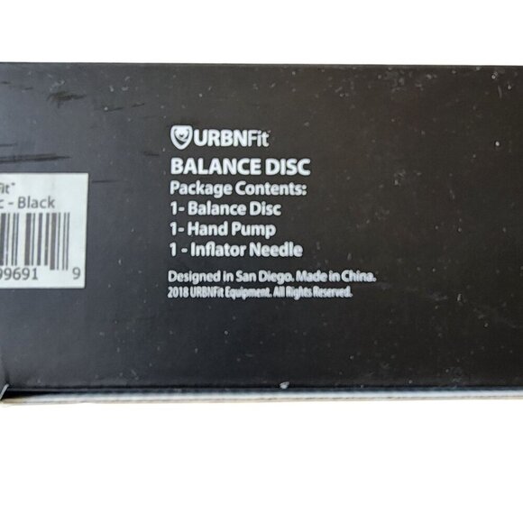URBnFit Balance Disc Wobble Cushion Stability Trainer BLACK BNIB - Picture 3 of 5